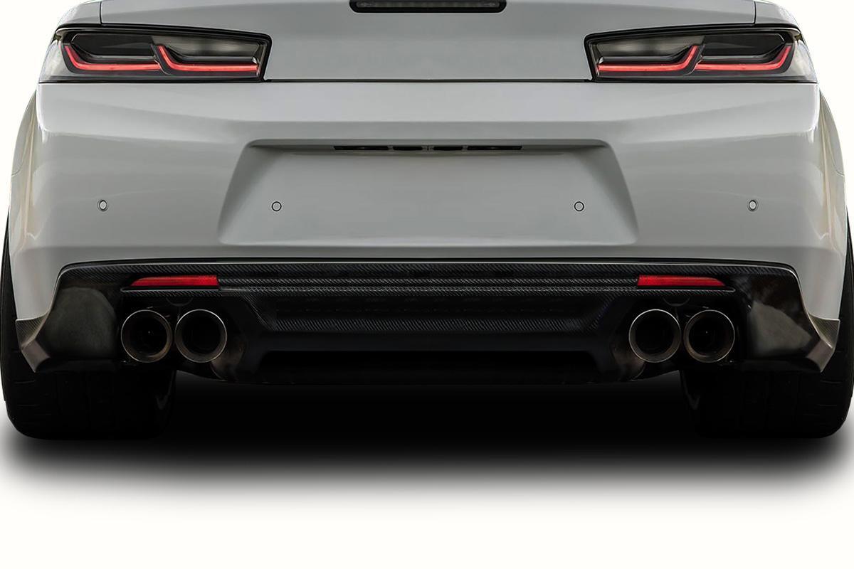 2016-2018 Chevrolet Camaro DriTech ZL1 Look Rear Diffuser, Carbon - view 1