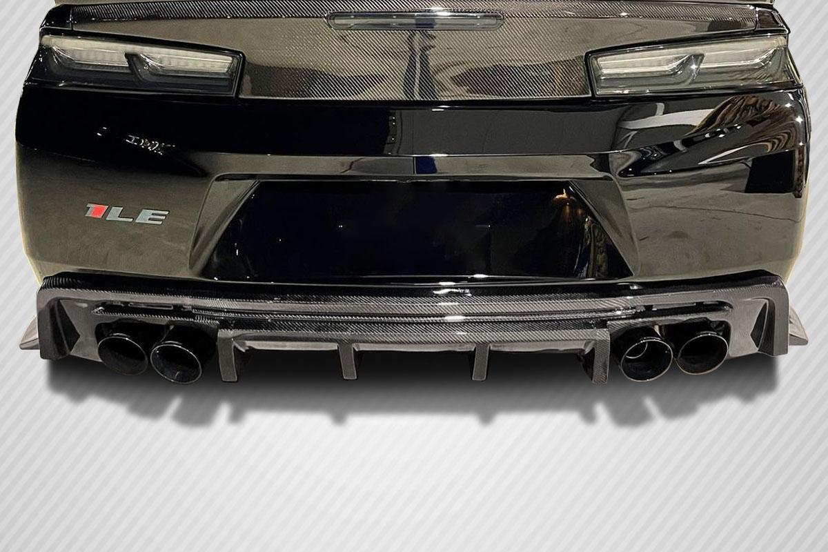 2016-2018 Chevrolet Camaro Grid Rear Diffuser, Carbon Fiber - view 4