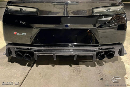 2016-2018 Chevrolet Camaro Grid Rear Diffuser, Carbon Fiber - view 5