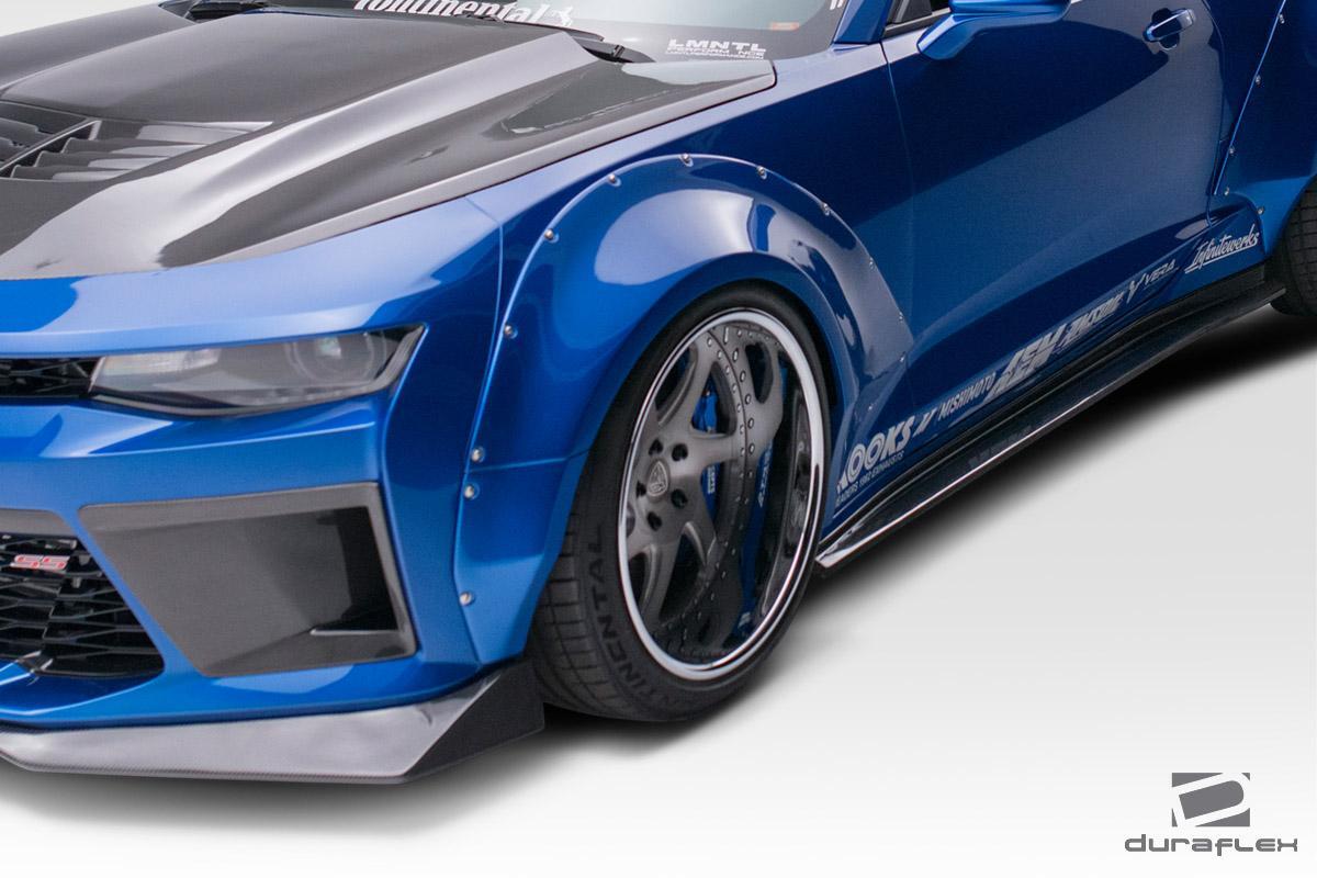 2016-2018 Chevrolet Camaro Grid Front Fender Flares, Fiberglass - view 4