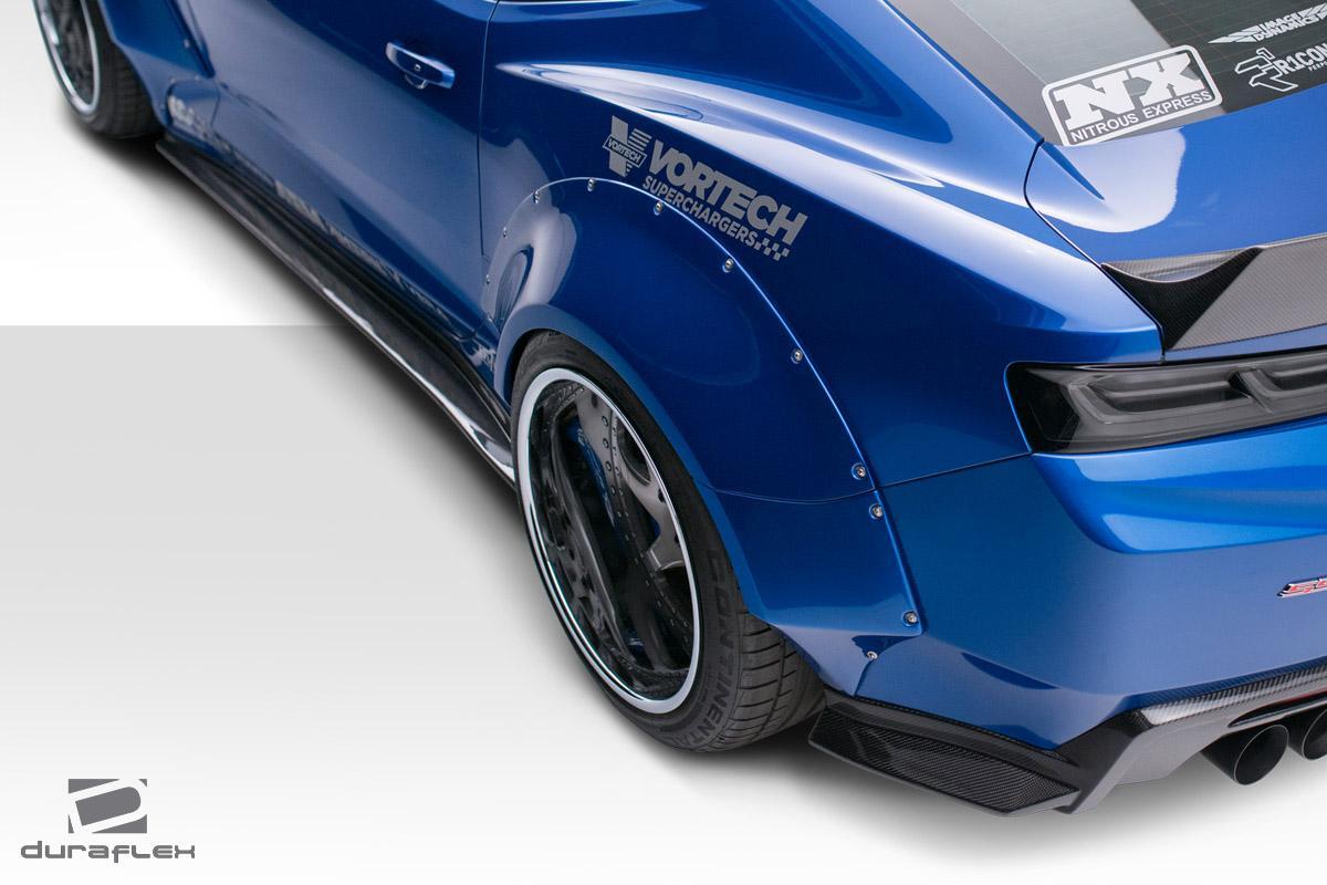 2016-2018 Chevrolet Camaro Grid Rear Fender Flares, Fiberglass - view 5