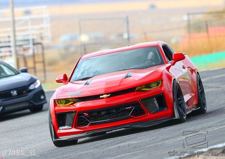 2016-2018 Chevrolet Camaro V8 Grid Front Bumper Air Duct Extensions - view 4