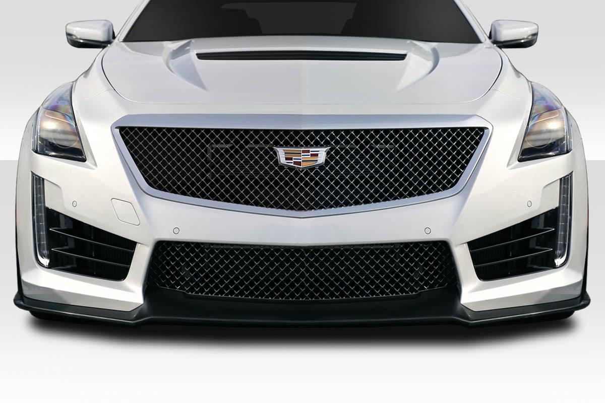 2016-2019 Cadillac CTS-V Alpha Front Lip Spoiler Air Dam, Fiberglass - view 1