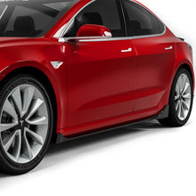 2016-2022 Tesla Model 3 V3R Style Side Skirts, Gloss Black - view 2
