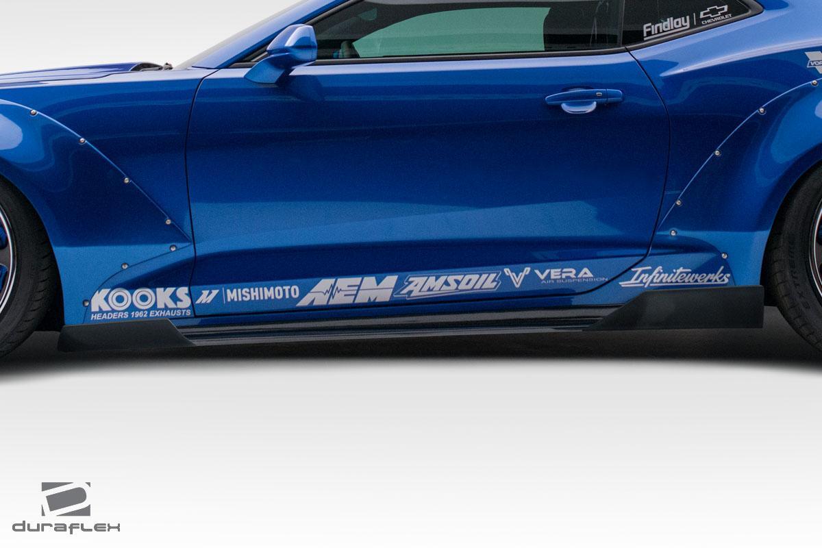 2016-2023 Chevrolet Camaro Grid Side Splitters, Fiberglass - view 3