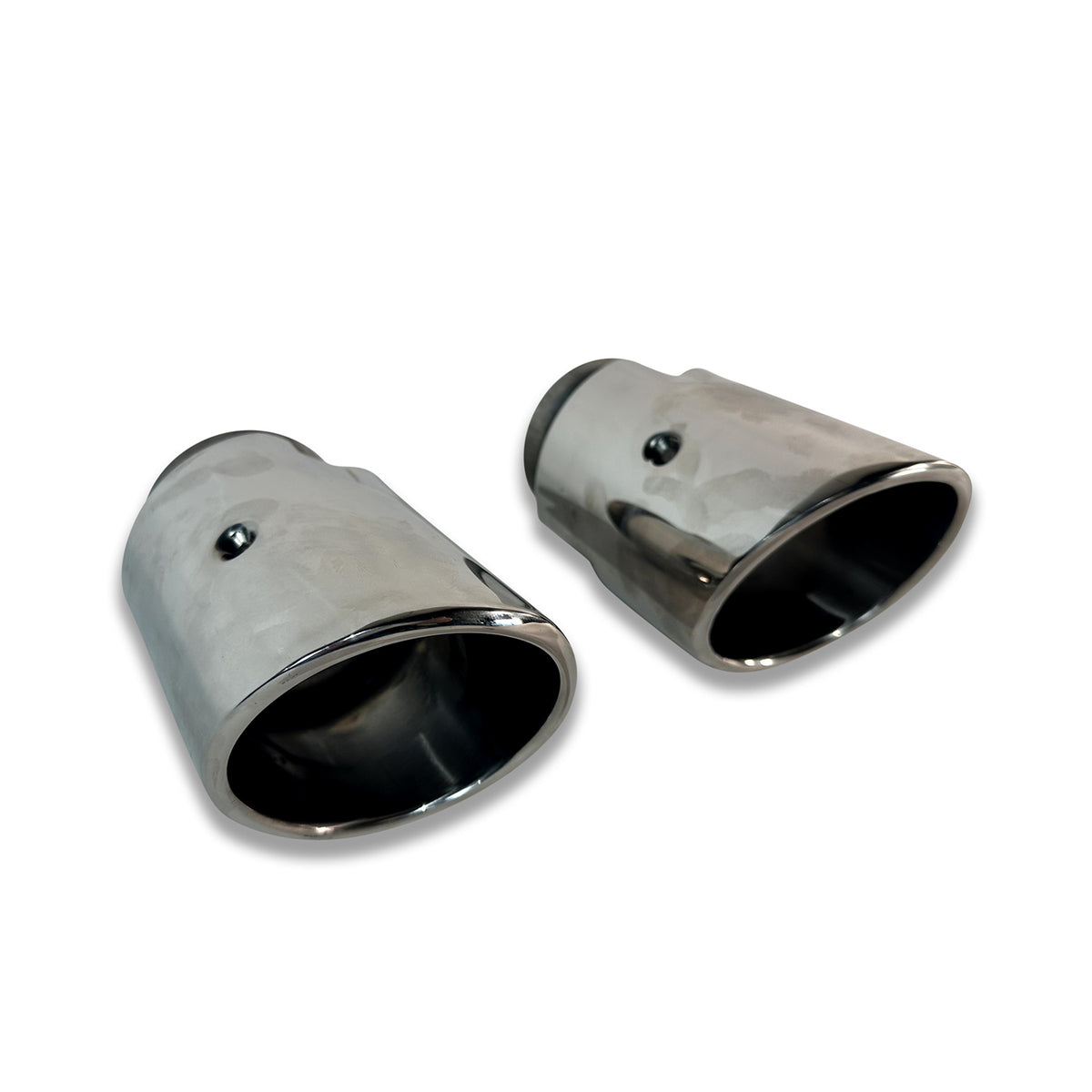 2016-2023 Chrysler 300 SRT Round Exhaust Tips, Silver - view 2