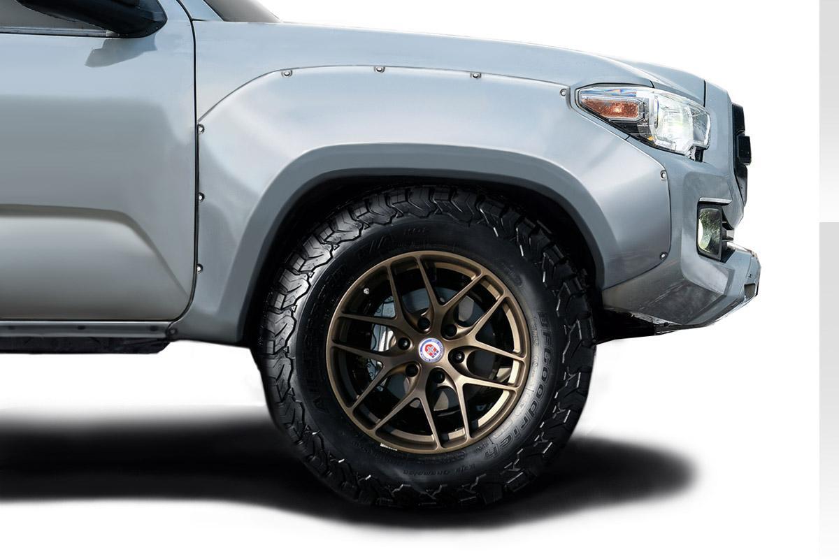 2016-2023 Toyota Tacoma Circuit Front Fender Flares, Fiberglass - view 1