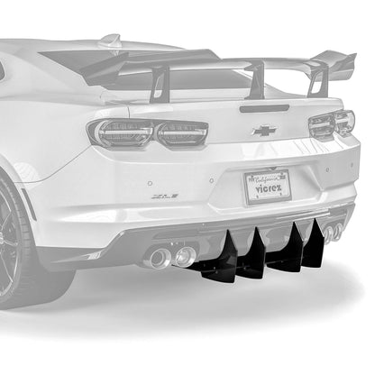 2016-2024 Chevrolet Camaro Centa Rear Diffuser, Matte Black - view 2