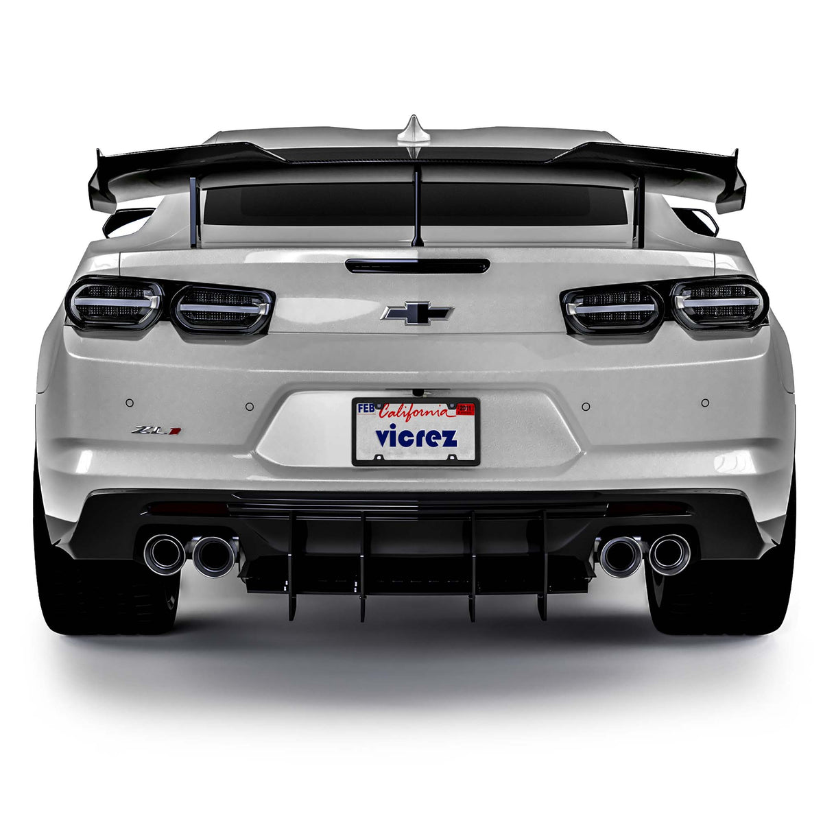 2016-2024 Chevrolet Camaro Centa Rear Diffuser, Matte Black - view 4