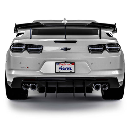 2016-2024 Chevrolet Camaro Centa Rear Diffuser, Matte Black - view 4