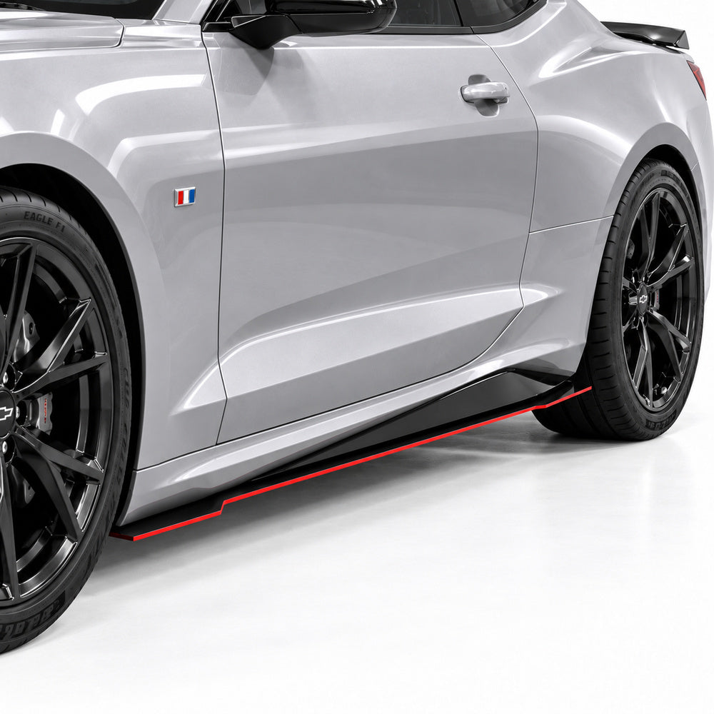 2016-2024 Chevrolet Camaro V7R Side Skirt Splitters