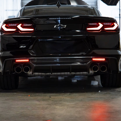 2016-2025 Chevy Camaro Diffuser Smoke LED Rear Reflectors (Pair)