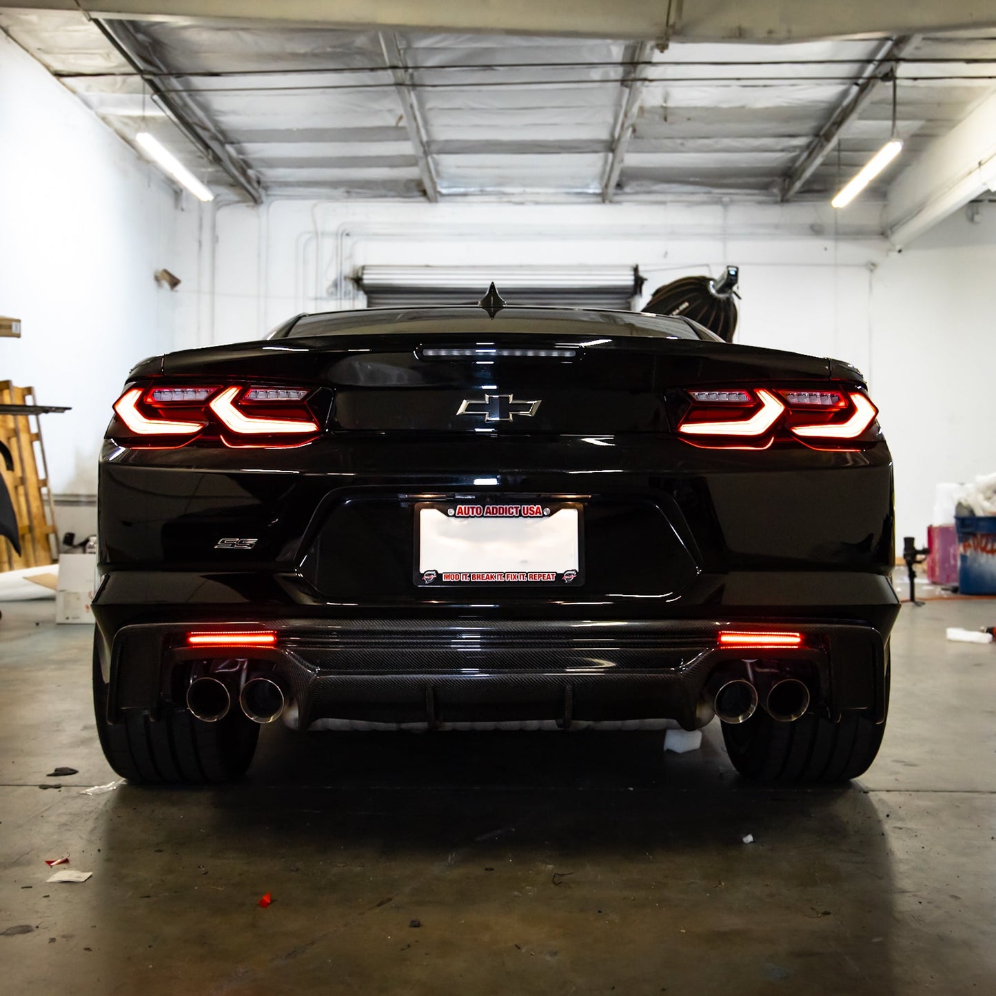2016-2025 Chevy Camaro Diffuser Clear LED Rear Reflectors (Pair)