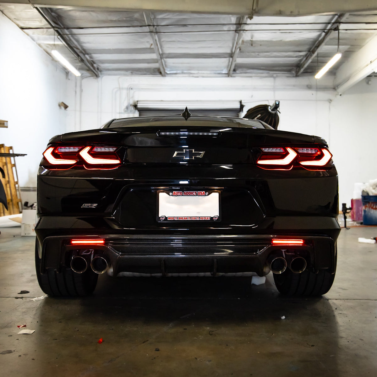 2016-2025 Chevy Camaro Diffuser Clear LED Rear Reflectors (Pair)