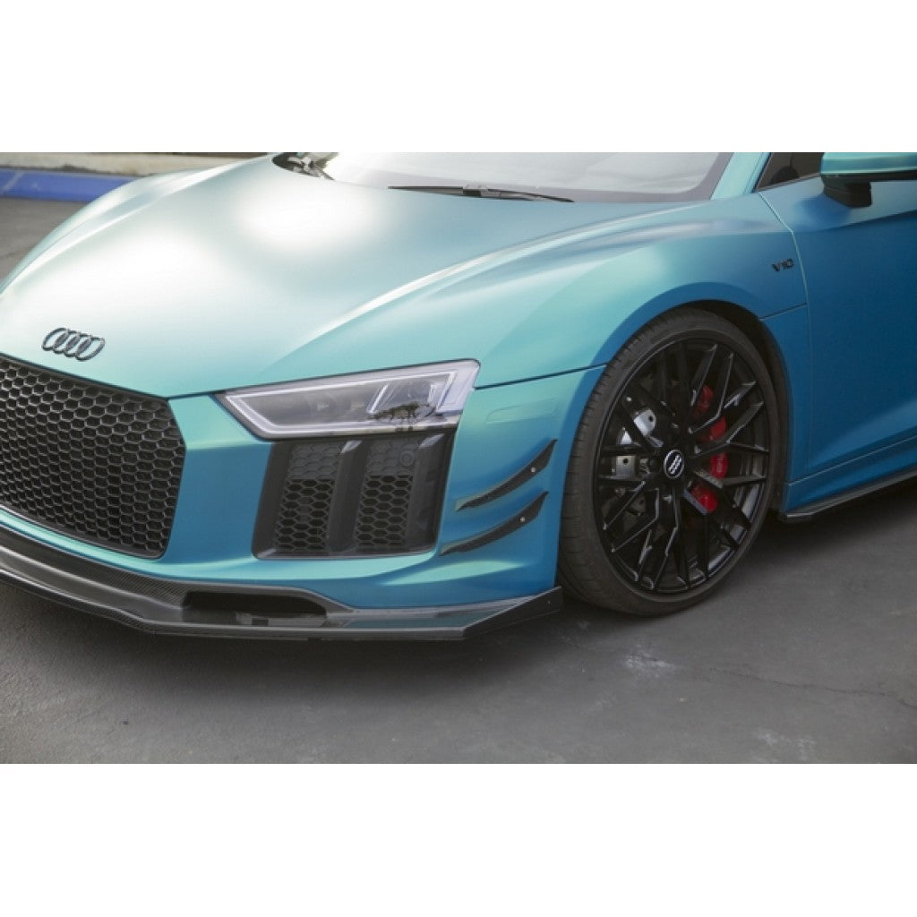 Carbon Fiber Front Bumper Canards - Audi R8 2017-2018