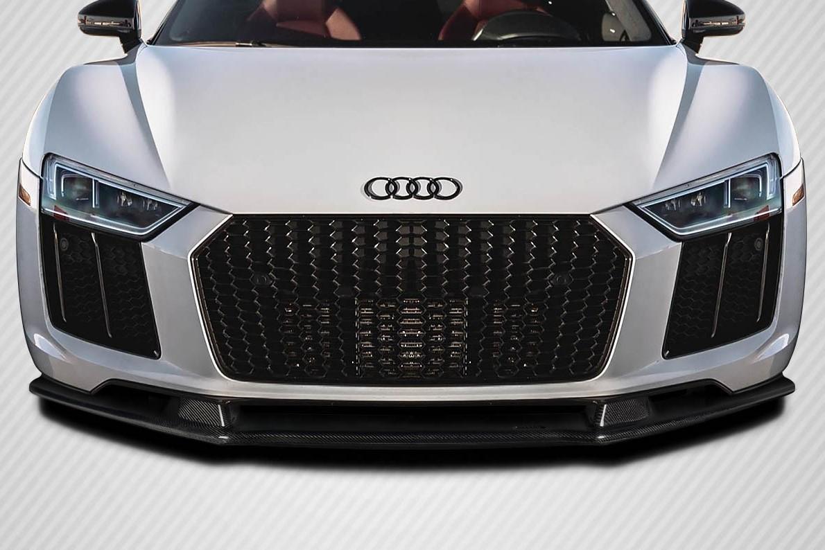 2017-2018 Audi R8 Speed Zone Front Lip Spoiler Air Dam, Carbon Fiber - view 1
