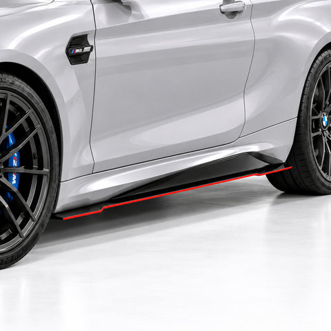 2017-2021 BMW M2 V7R Side Skirt Splitters