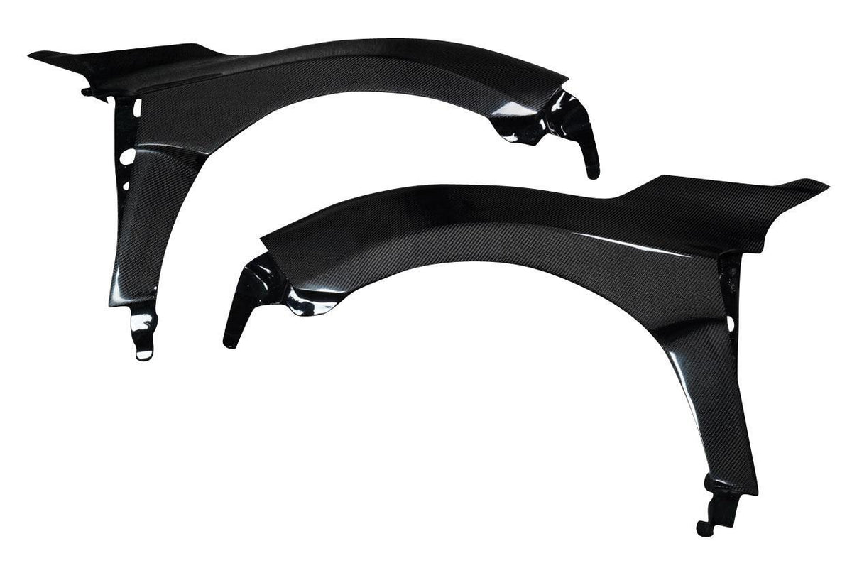 2017-2021 Honda Civic Type R Skywalker Front Fenders (+25mm), Carbon - view 2