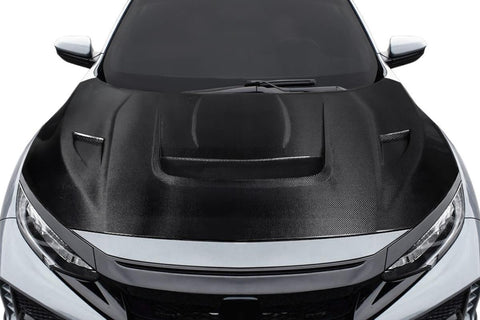 2017-2021 Honda Civic TypeR Carbon Creations Volt Hood - 1 Piece