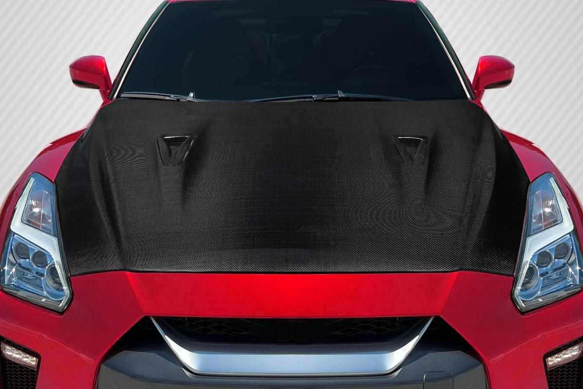 2017-2021 Nissan GT-R R35 OEM Look Hood, Carbon Fiber - view 1