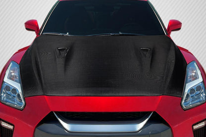 2017-2021 Nissan GT-R R35 OEM Look Hood, Carbon Fiber - view 1