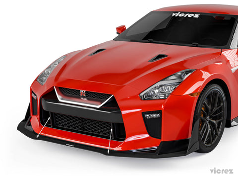 2017-2021 Nissan GTR R35 VZ3 Front Bumper Lip Splitter