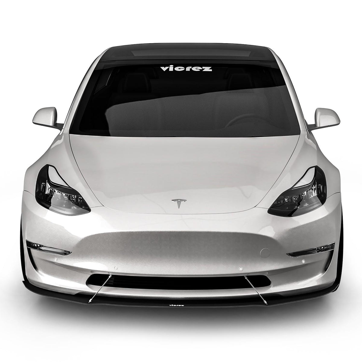 2017-2021 Tesla Model 3 VR1 Front Splitter, ABS - view 2