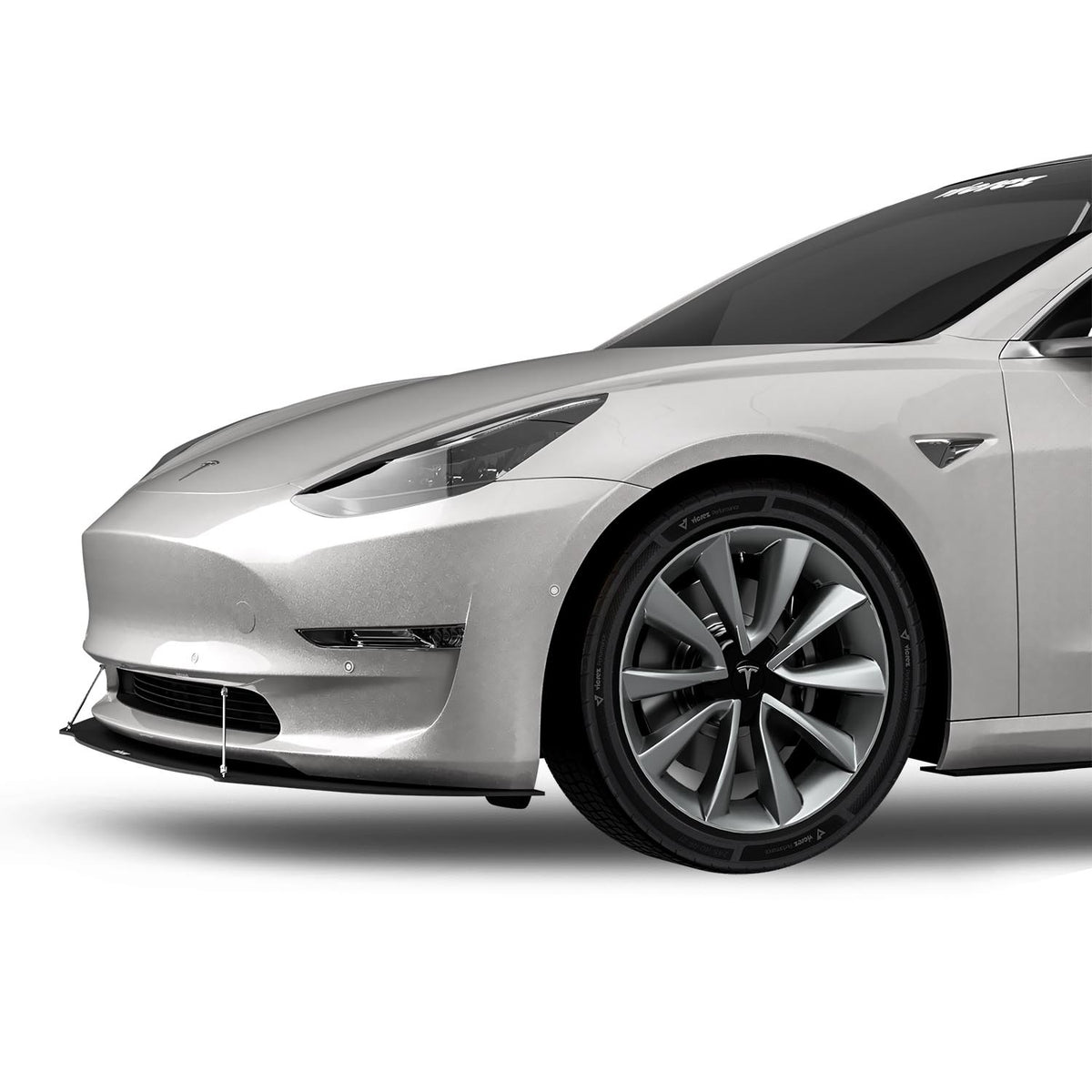 2017-2021 Tesla Model 3 VR1 Front Splitter, ABS - view 4