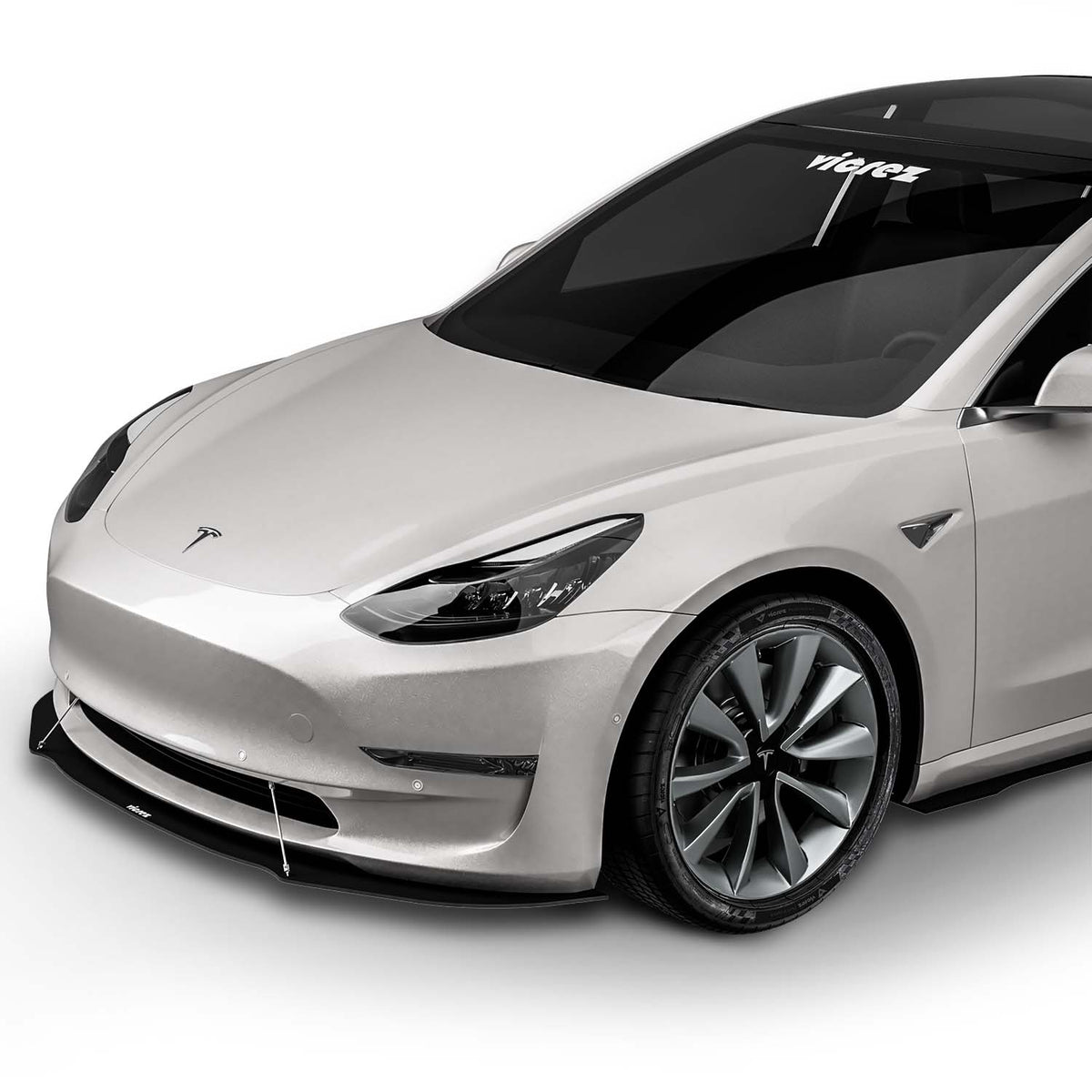 2017-2021 Tesla Model 3 VR1 Front Splitter, ABS - view 6