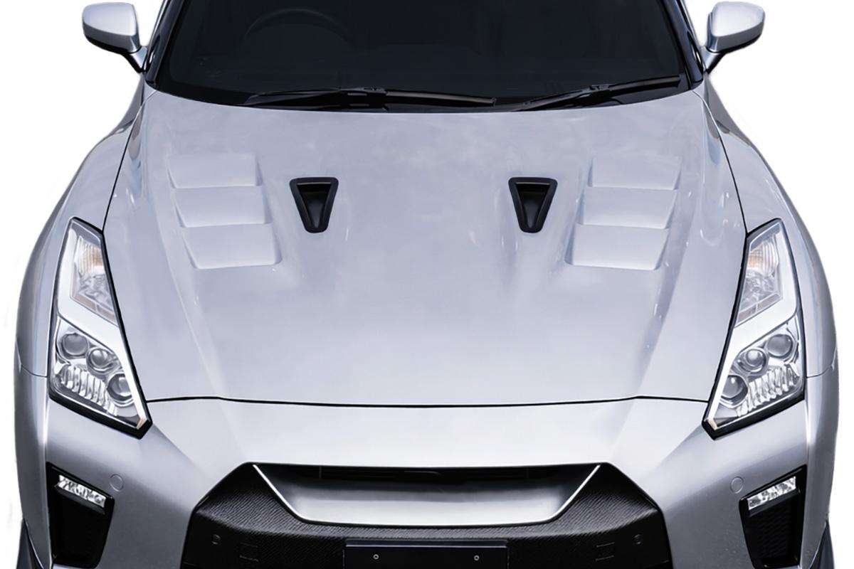 2017-2023 Nissan GT-R R35 TS-1 Hood, Fiberglass - view 1