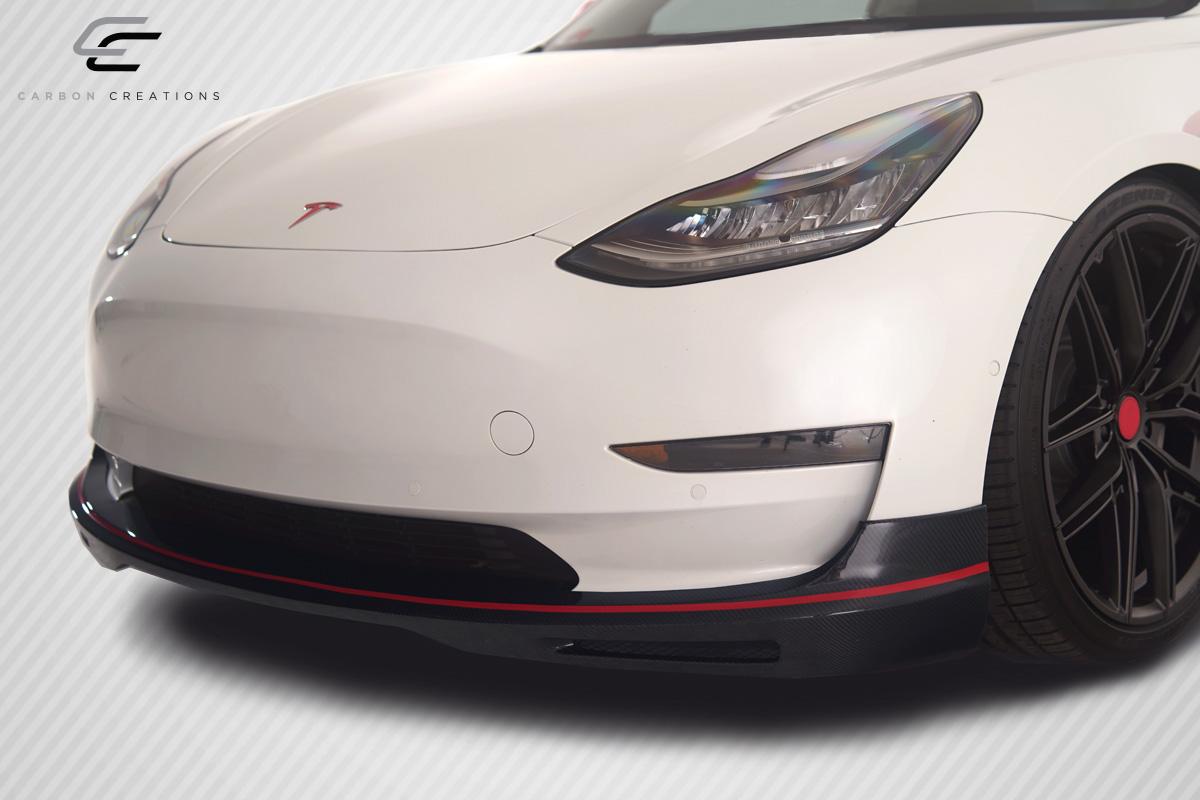 2017-2023 Tesla Model 3 GT Concept Front Lip, Carbon Fiber - view 4
