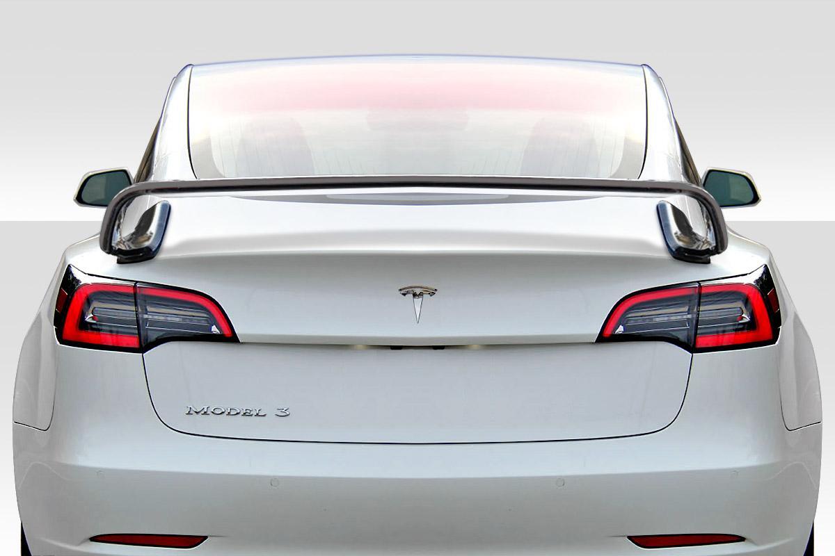 2017-2023 Tesla Model 3 Lightspeed Rear Wing Spoiler, Fiberglass - view 1