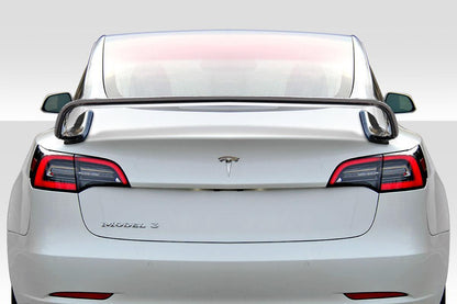 2017-2023 Tesla Model 3 Lightspeed Rear Wing Spoiler, Fiberglass - view 1