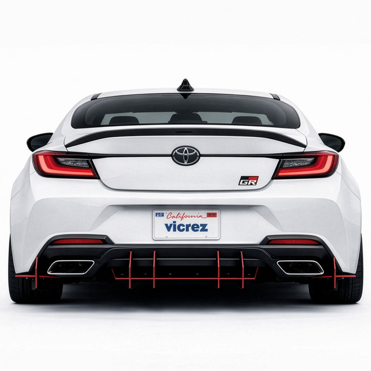 2017-2026 Toyota GR86 Centa VR2 Rear Diffuser, ABS - view 10