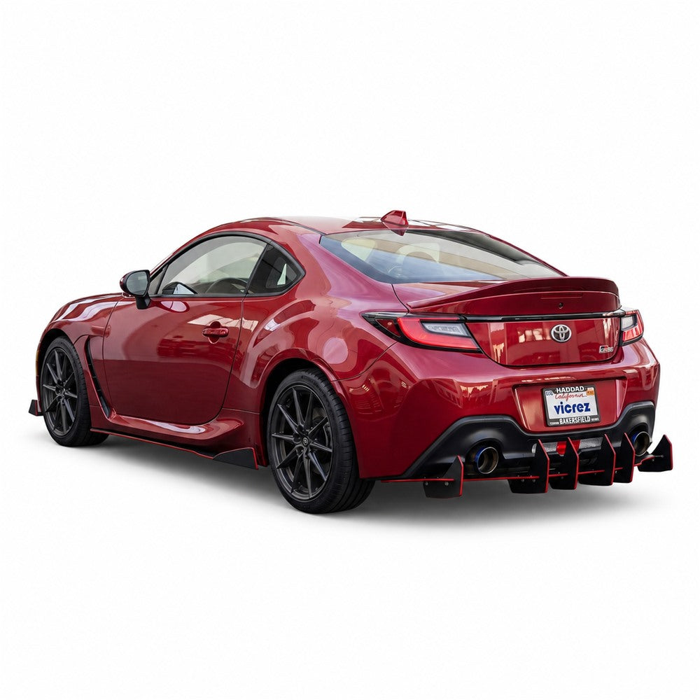 2017-2026 Toyota GR86 Centa VR2 Rear Diffuser, ABS - view 2