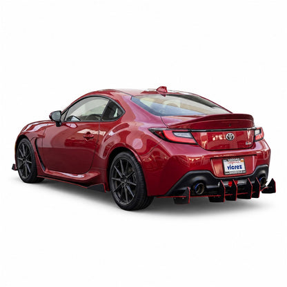 2017-2026 Toyota GR86 Centa VR2 Rear Diffuser, ABS - view 2