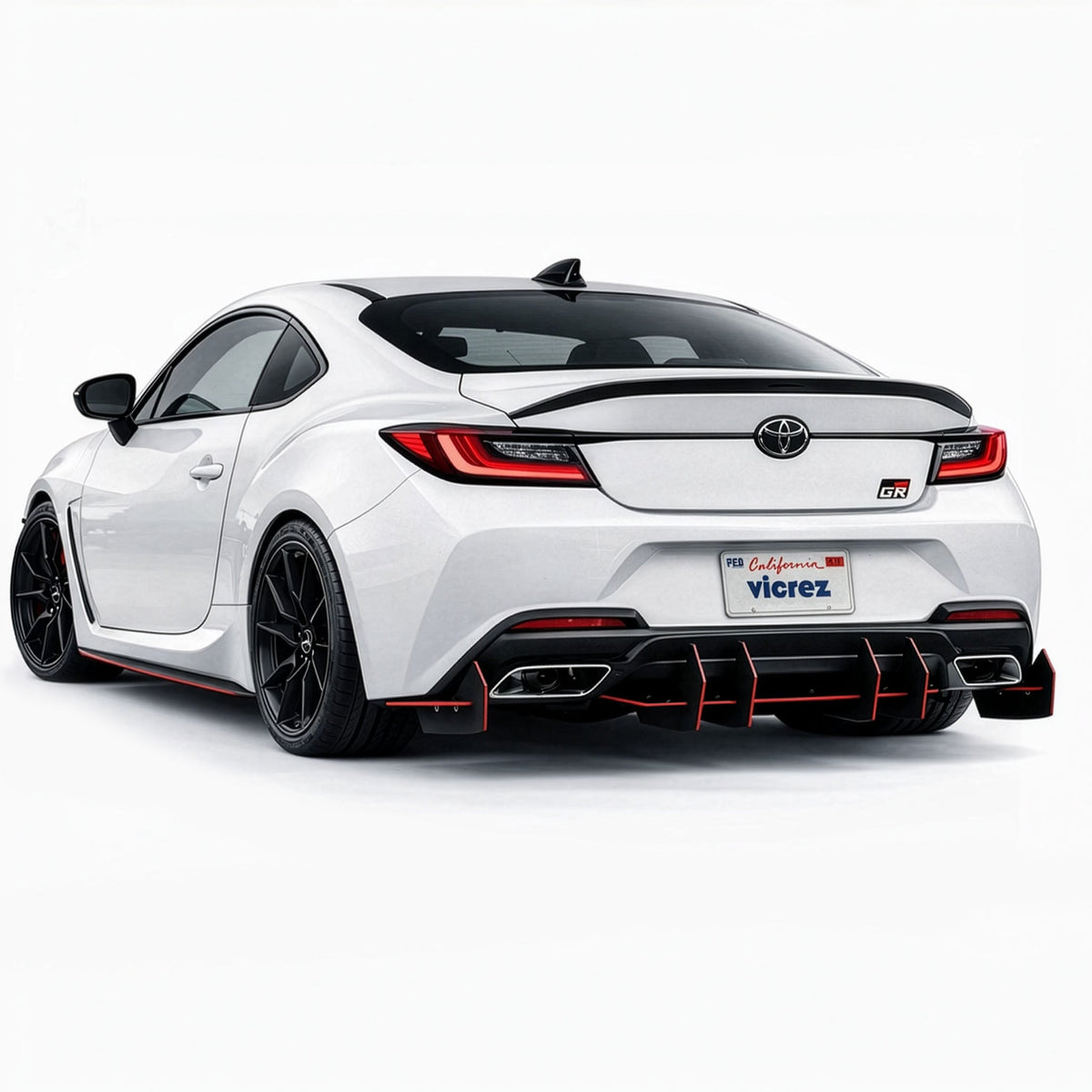 2017-2026 Toyota GR86 Centa VR2 Rear Diffuser, ABS - view 3