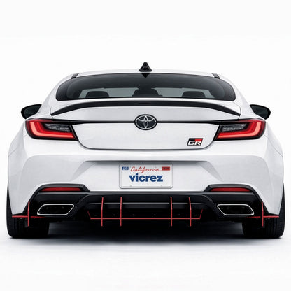 2017-2026 Toyota GR86 Centa VR2 Rear Diffuser, ABS - view 5