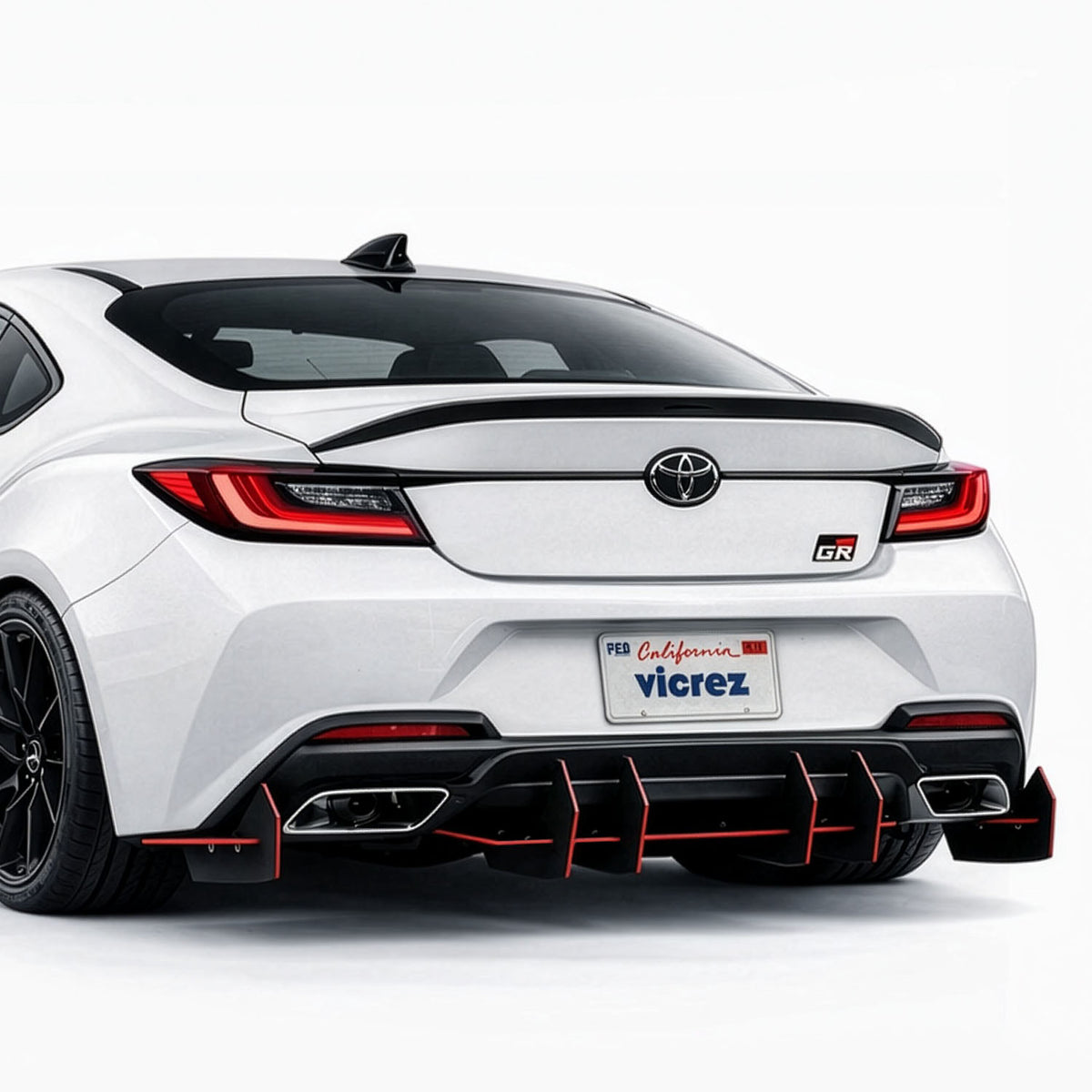2017-2026 Toyota GR86 Centa VR2 Rear Diffuser, ABS - view 9