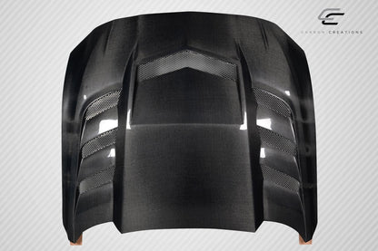 2018-2023 Ford Mustang Interceptor Hood, Carbon Fiber - view 5