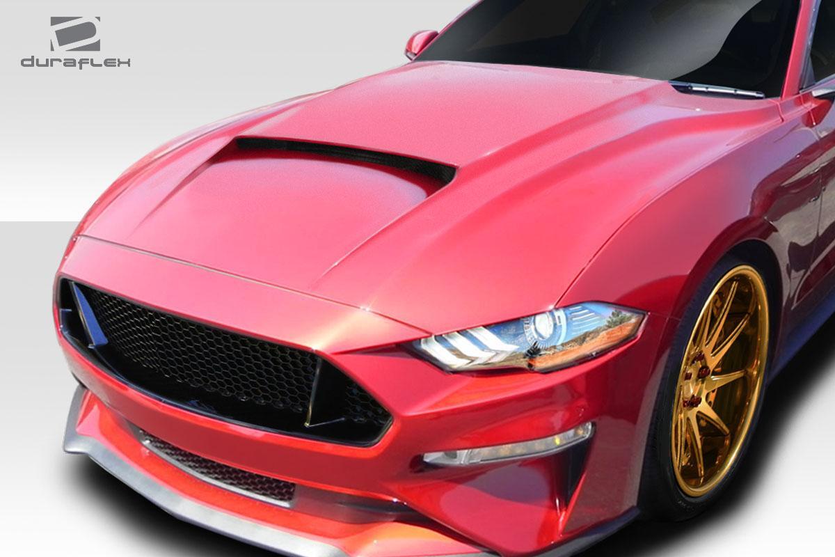 2018-2023 Ford Mustang CVX Hood, Fiberglass - view 2