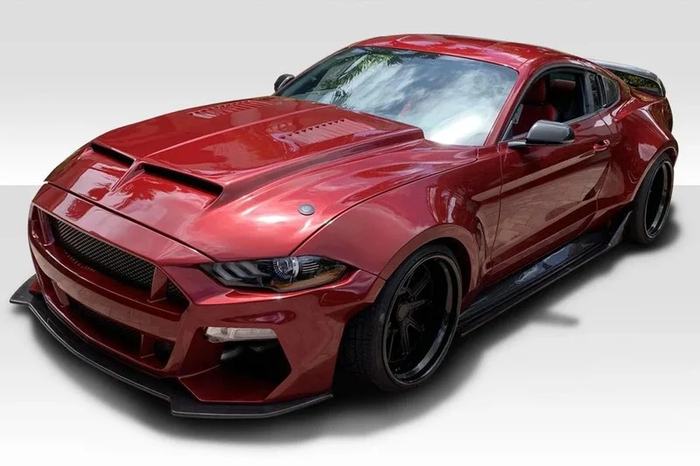 2018-2023 Ford Mustang Grid Wide Body Kit - 15 piece, Fiberglass - view 1