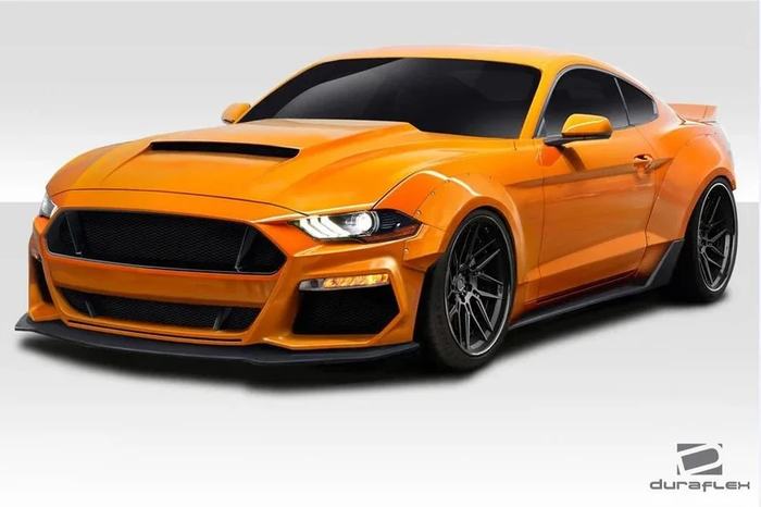 2018-2023 Ford Mustang Grid Wide Body Kit - 15 piece, Fiberglass - view 2