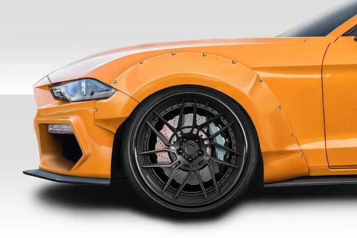 2018-2023 Ford Mustang Grid Wide Body Kit - 15 piece, Fiberglass - view 7