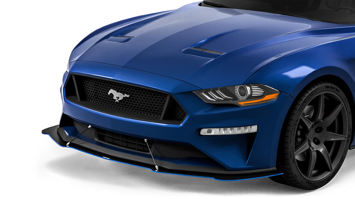 2018-2023 Mustang GT & EcoBoost GT500 Style Front Splitter - view 3