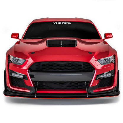 2018-2023 Ford Mustang GT500 Style Front Bumper Splitter - view 3