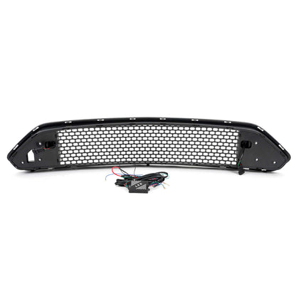 2018-2023 Ford Mustang Upper Grille w/ LED Lights, Honeycomb - view 12