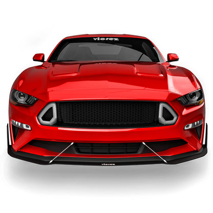 2018-2023 Ford Mustang Upper Grille w/ LED Lights, Honeycomb - view 5