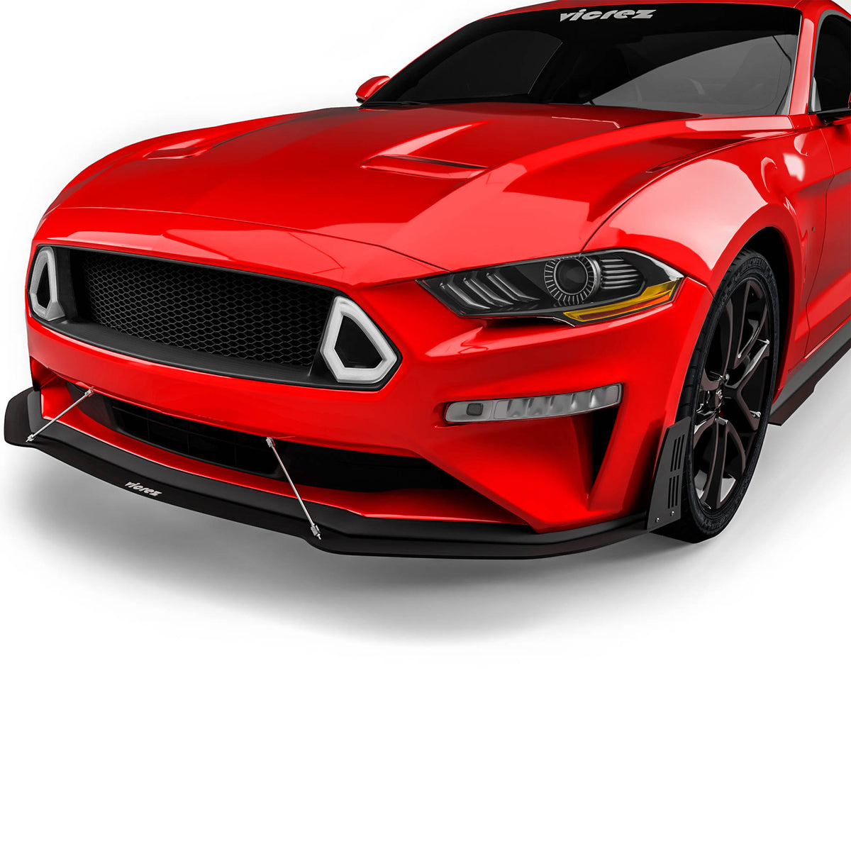 2018-2023 Ford Mustang Upper Grille w/ LED Lights, Honeycomb - view 6