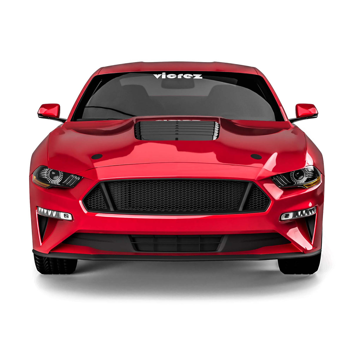 2018-2023 Ford Mustang GT500 Style Hood w/ Air Vent Scoop - view 2